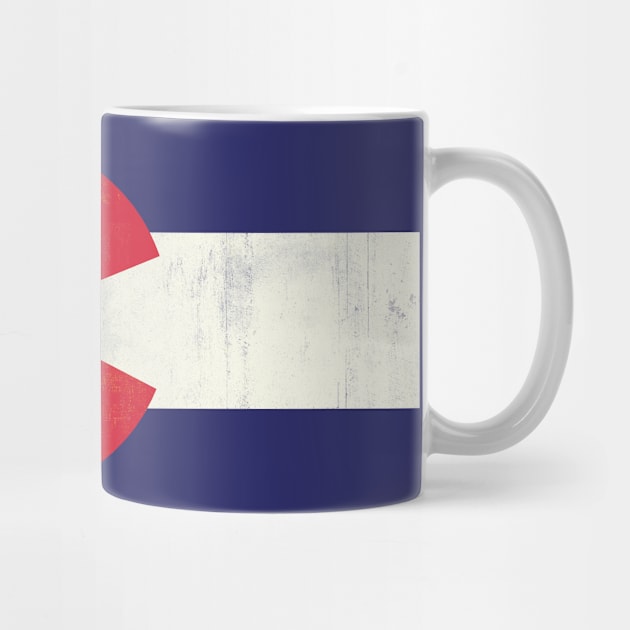 colorado flag vintage by inkzella